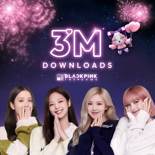 '블랙핑크 더 게임'이 모바일 양대 마켓 합산 300만 다운로드를 돌파했다. 테이크원컴퍼니 제공